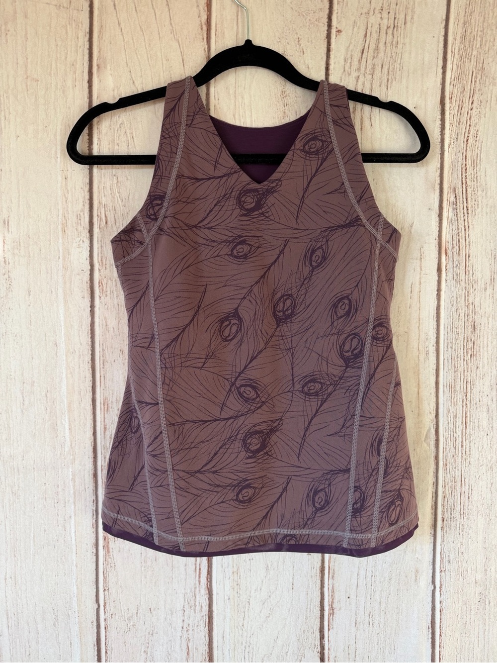Lululemon Run: Turbo Tank Peacock Plum Print